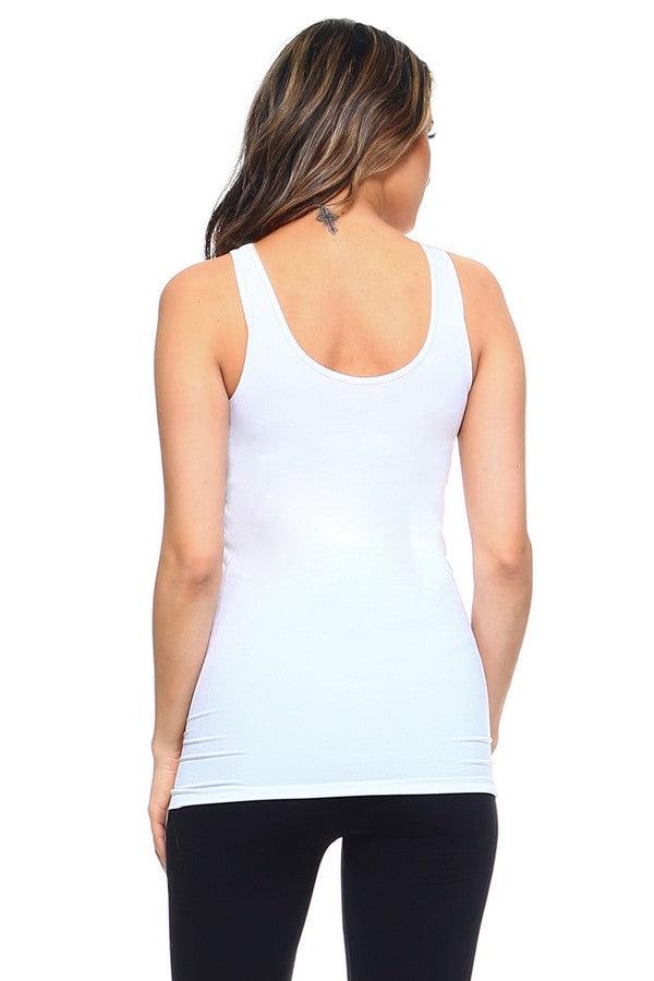 Seamless Tank in White - Waverly Paige Boutique