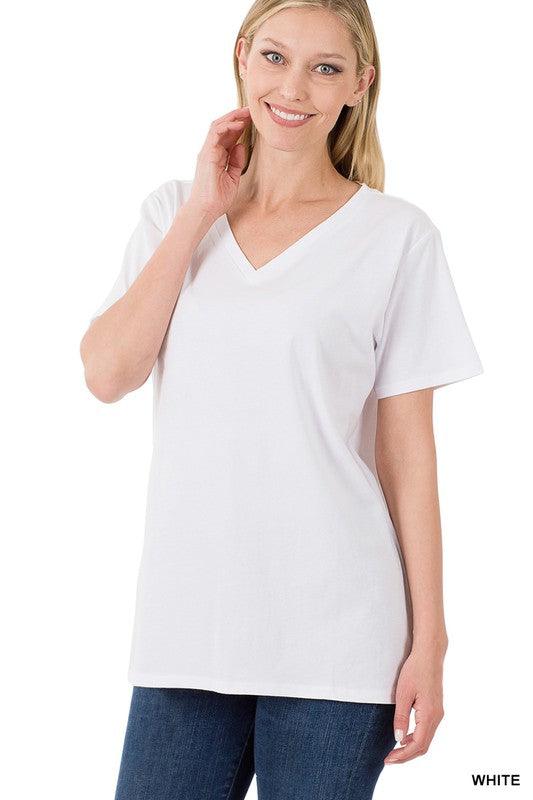 White Boyfriend Tee - Waverly Paige Boutique