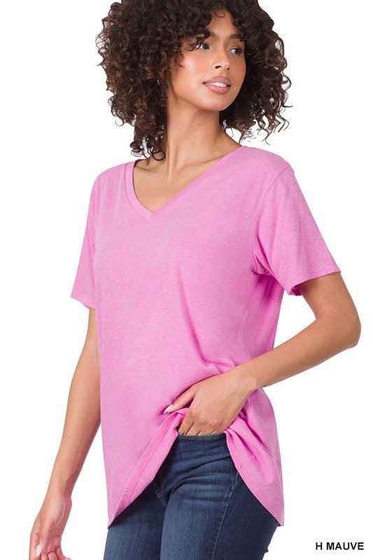 Pink Boyfriend Tee - Waverly Paige Boutique