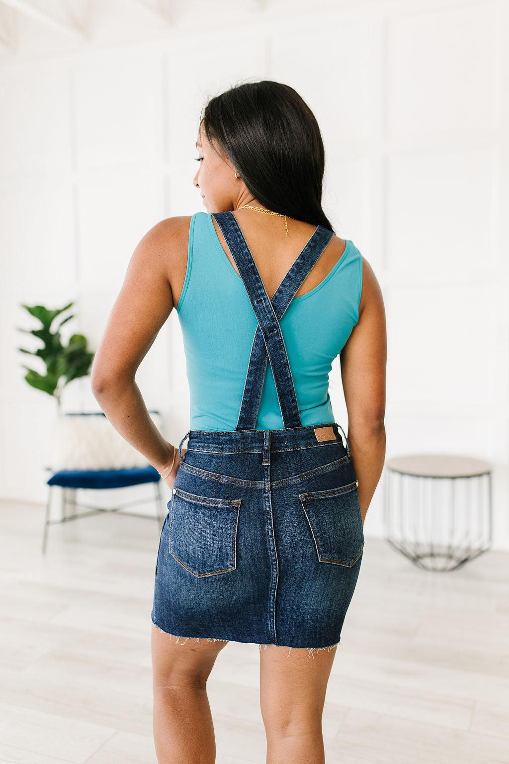 Agnes Denim Overall Dress - Waverly Paige Boutique