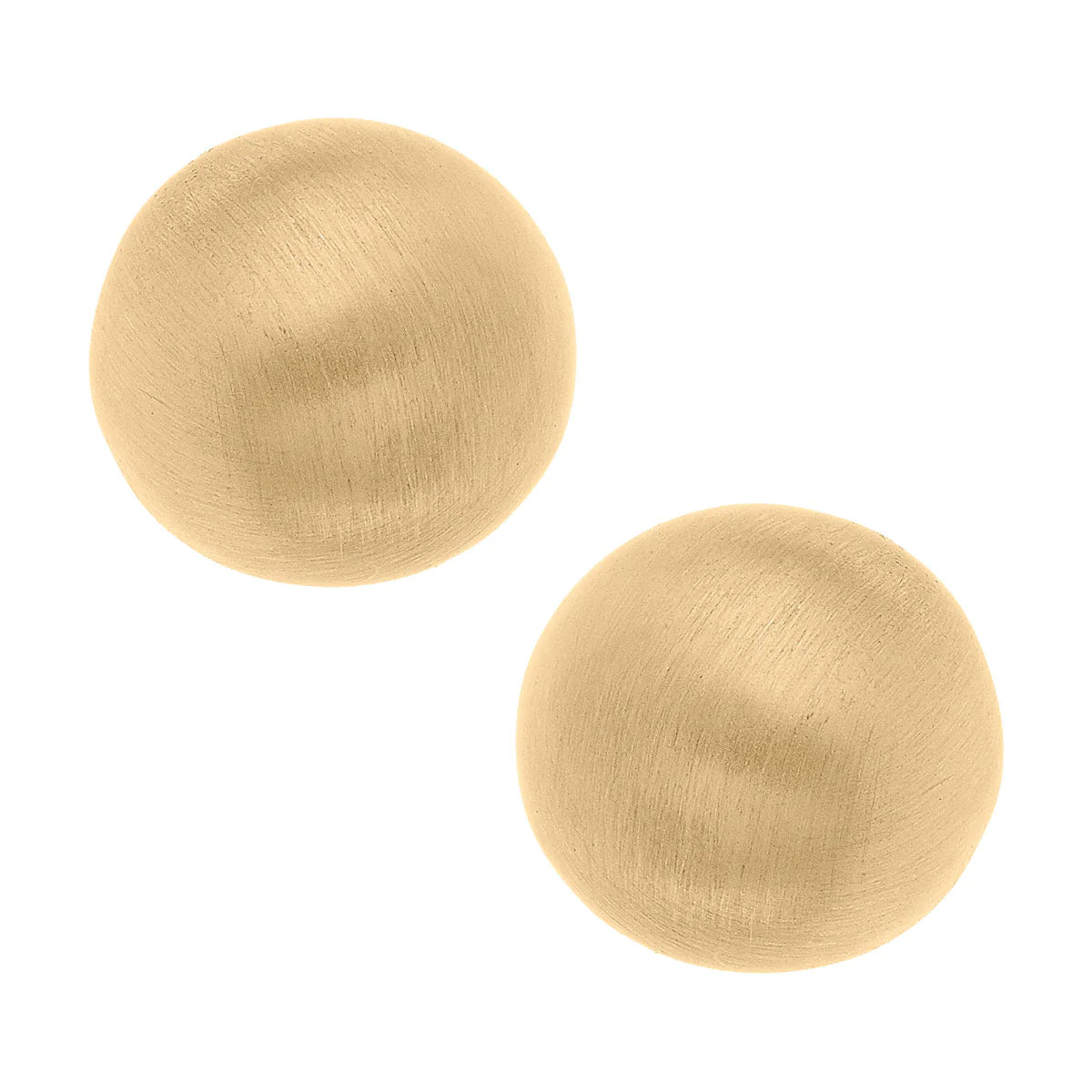 Gold Dot Stud Earrings in Worn Gold - Waverly Paige Boutique