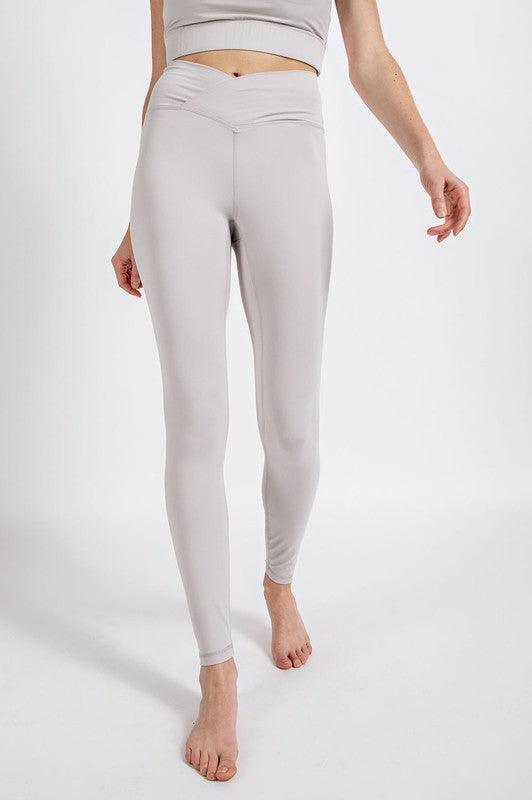 V WAIST FULL LENGTH LEGGINGS - Waverly Paige Boutique