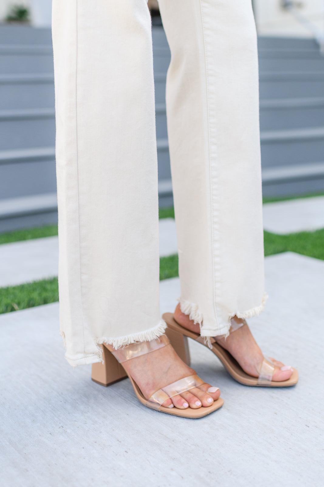 Alice High Rise Over Dyed 90's Straight Jeans in Light Khaki - Waverly Paige Boutique