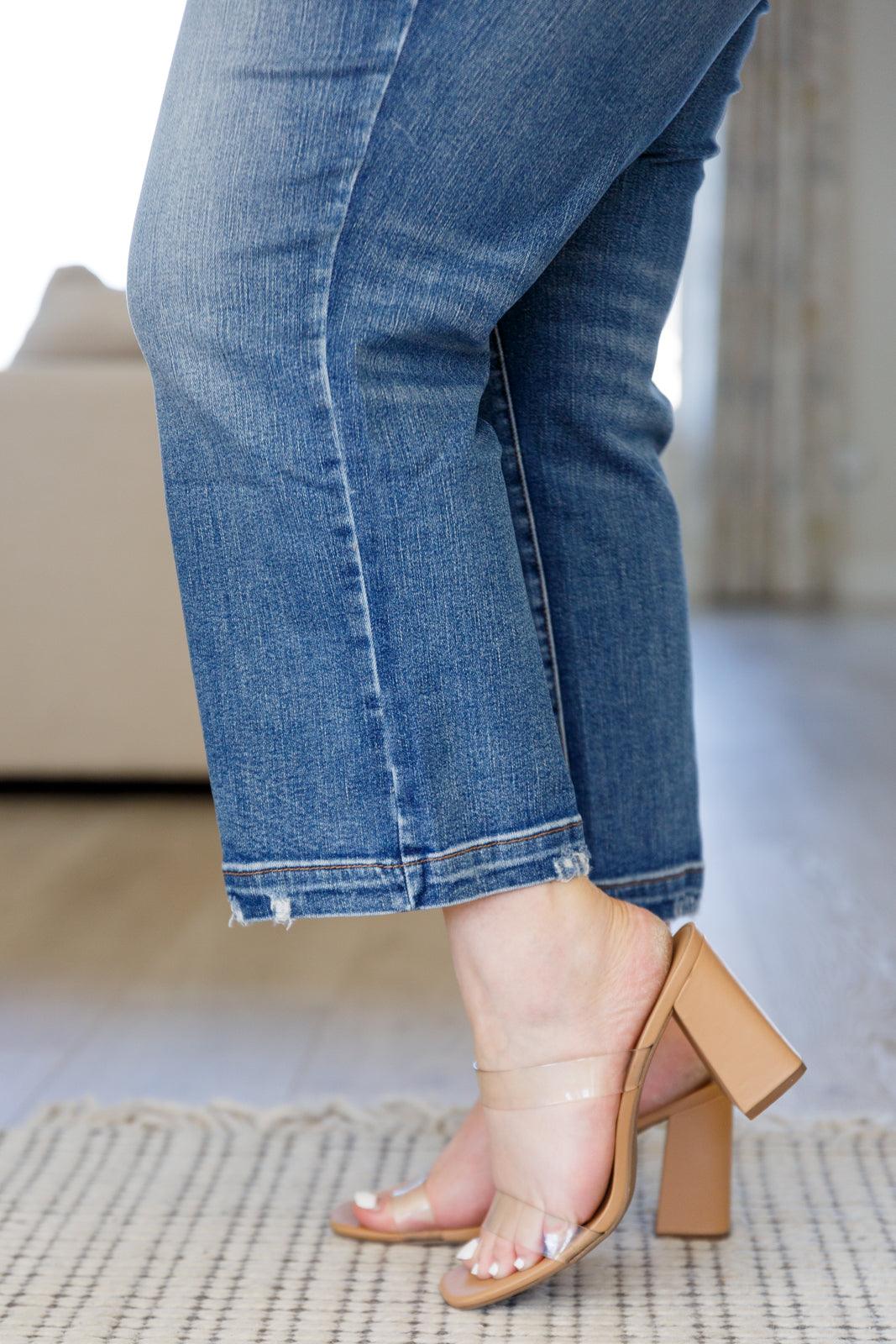 Betty High Rise Vintage Wash Wide Leg Crop Jeans - Waverly Paige Boutique