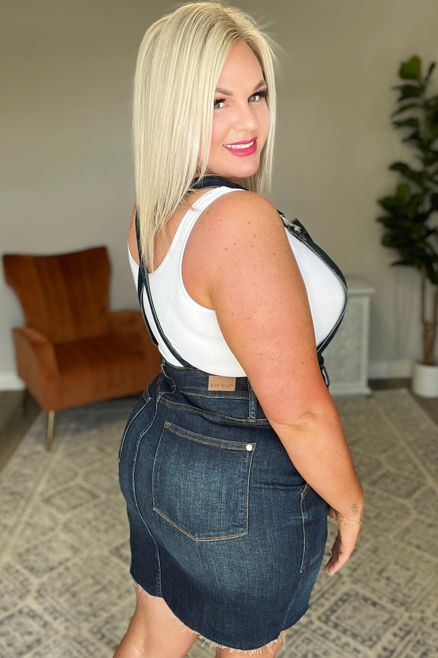 Agnes Denim Overall Dress - Waverly Paige Boutique