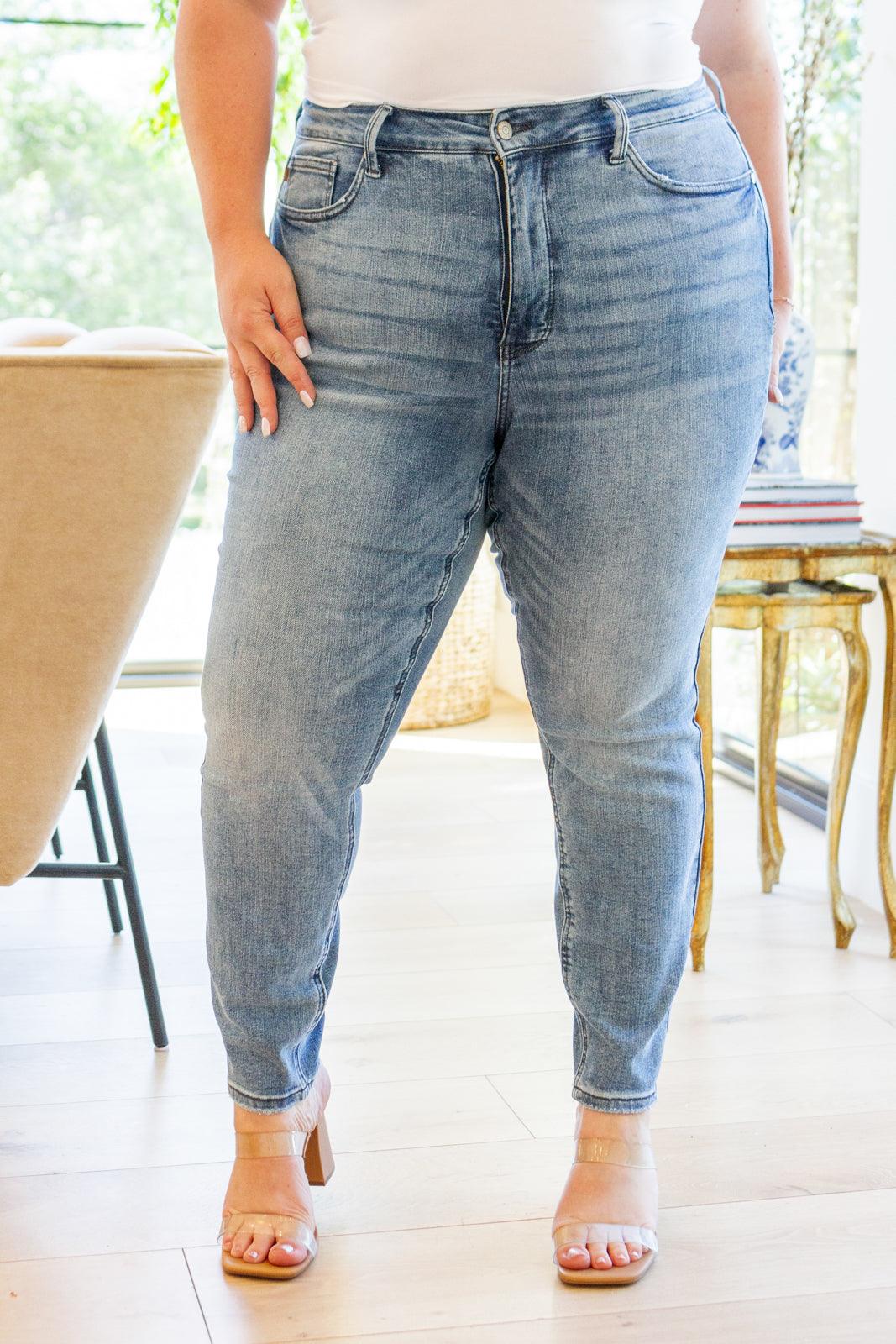 Veronica High Rise Control Top Vintage Skinny Jeans - Waverly Paige Boutique