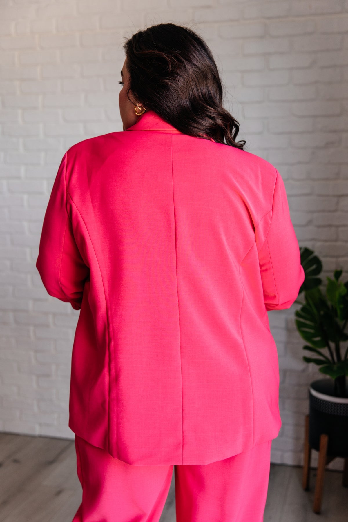 Vigilante Stuff Blazer In Hot Pink