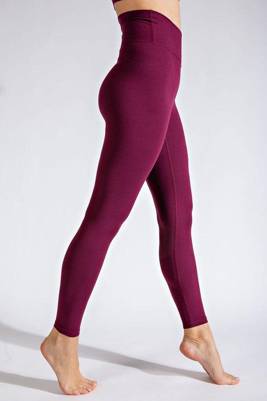 V WAIST FULL LENGTH LEGGINGS - Waverly Paige Boutique