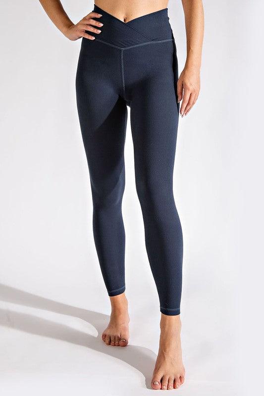 V WAIST FULL LENGTH LEGGINGS - Waverly Paige Boutique