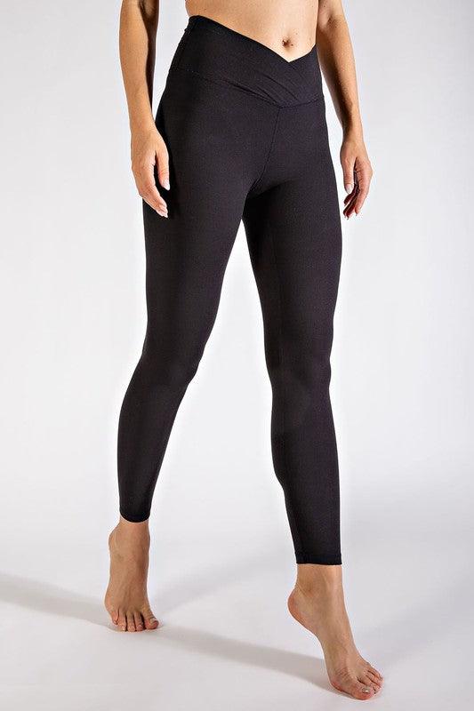 V WAIST FULL LENGTH LEGGINGS - Waverly Paige Boutique