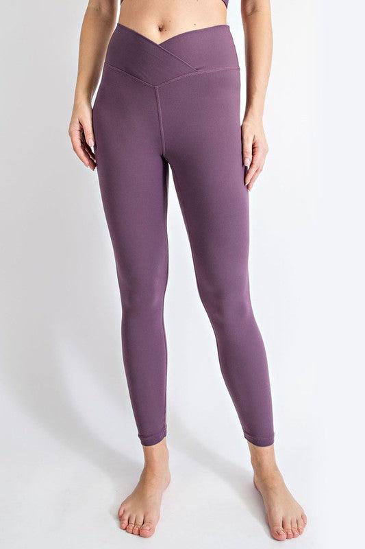 V WAIST FULL LENGTH LEGGINGS - Waverly Paige Boutique