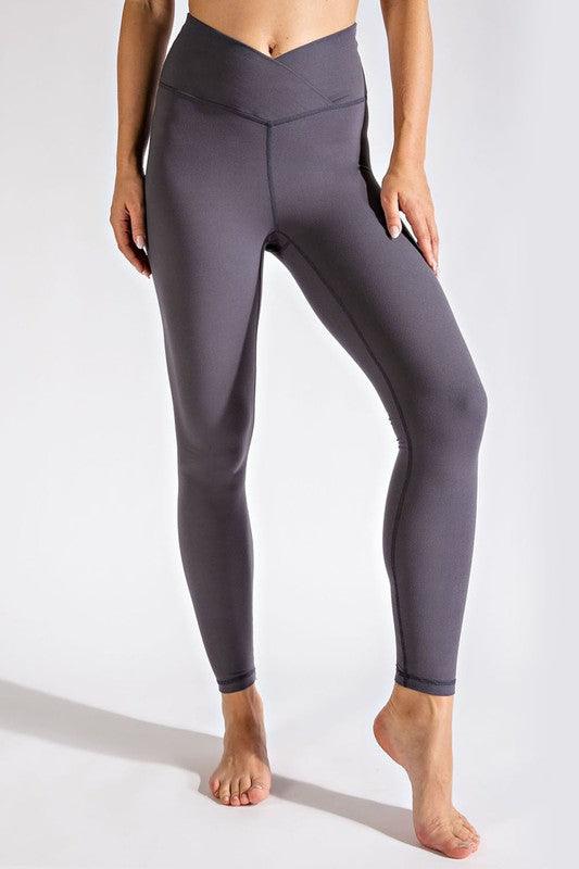 V WAIST FULL LENGTH LEGGINGS - Waverly Paige Boutique