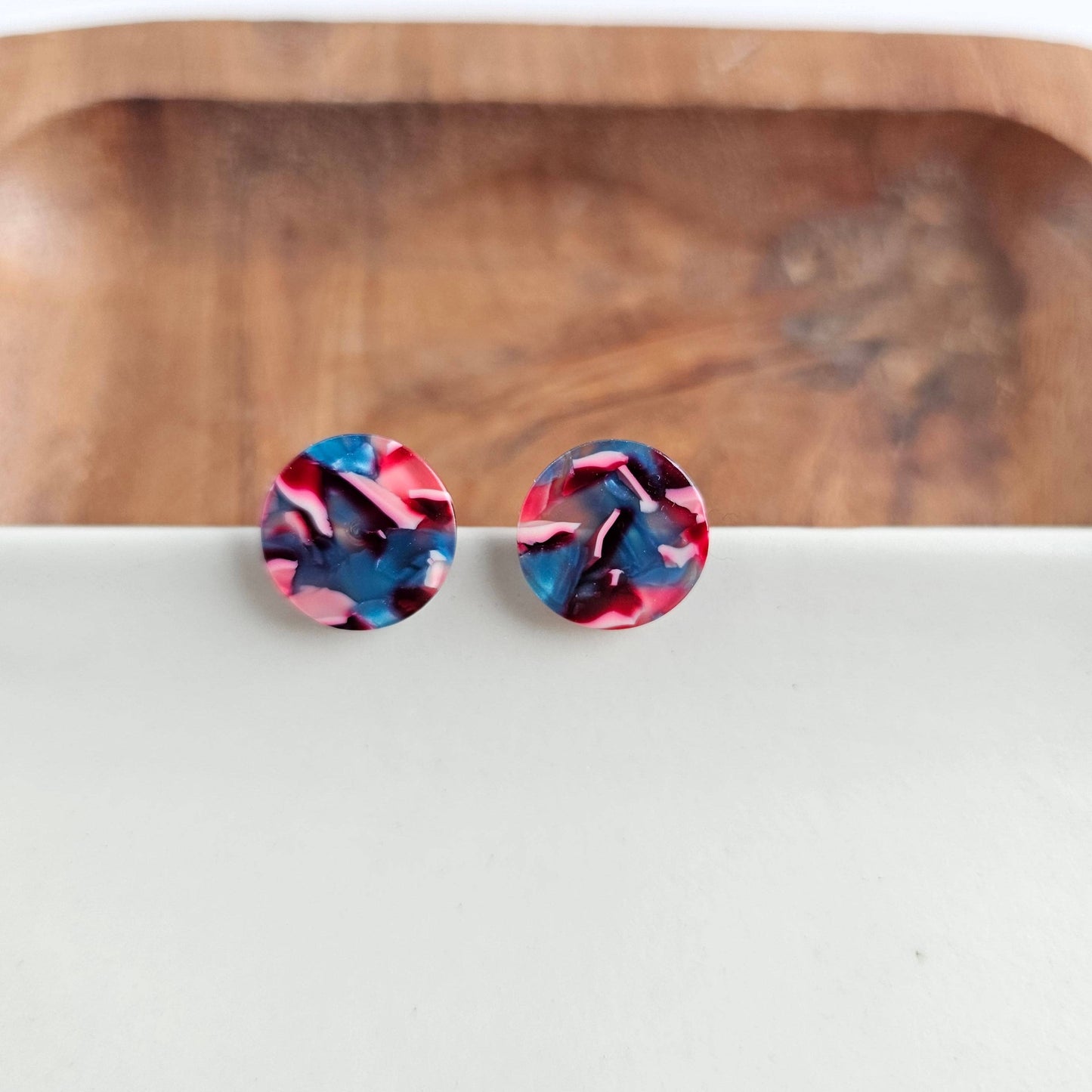 Sophie Studs - Magenta Teal