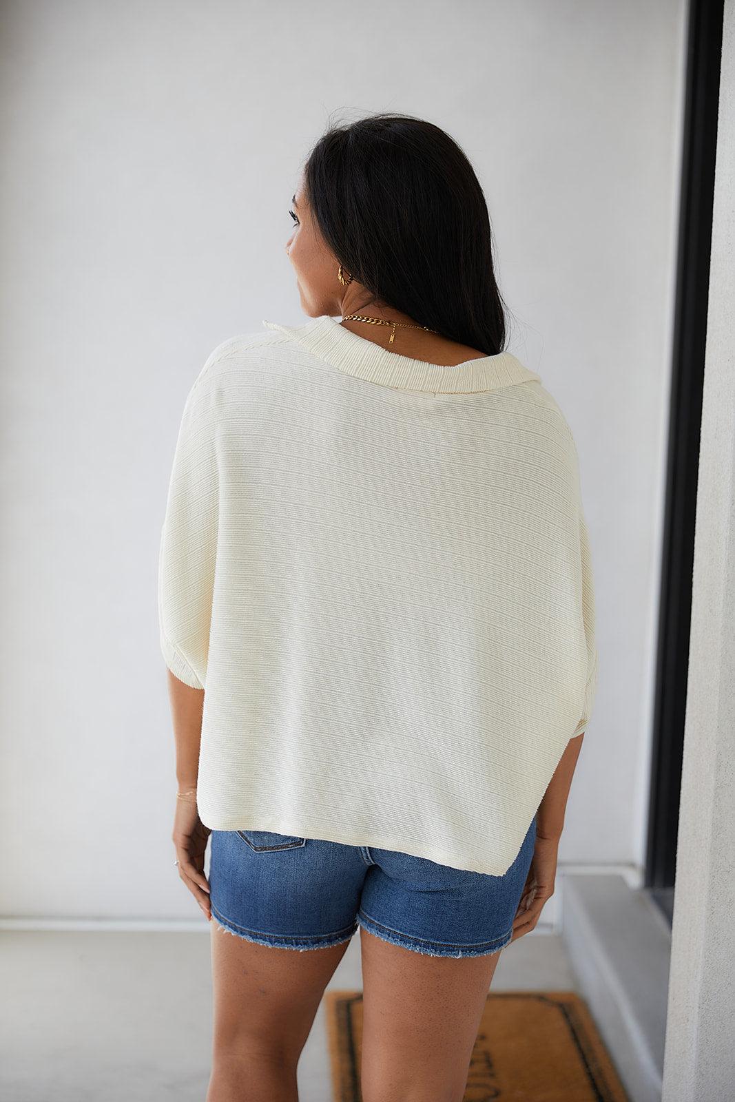 Brianna Boxy Crop Top - Waverly Paige Boutique
