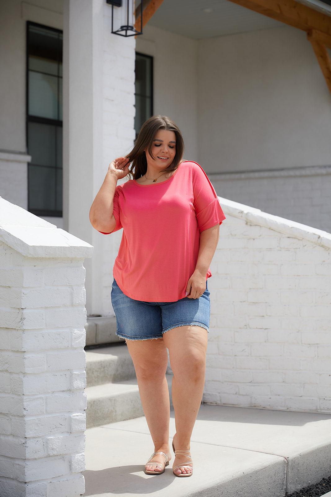 Always Mine Scoop Neck Top - Waverly Paige Boutique