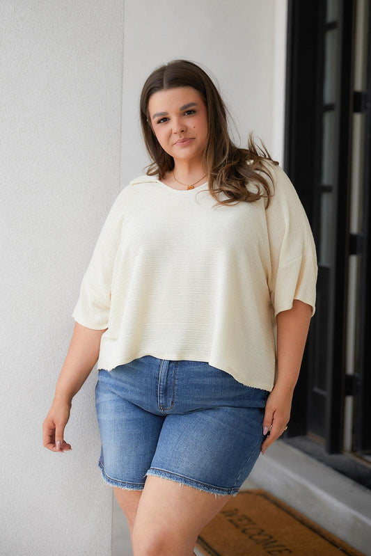 Brianna Boxy Crop Top - Waverly Paige Boutique