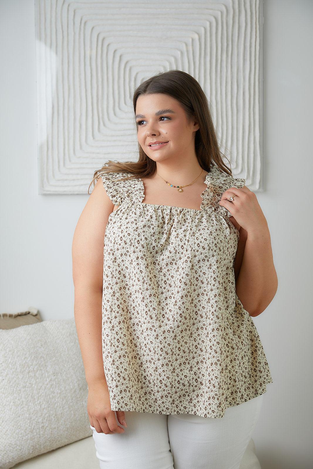 Dandy Darling Ditsy Floral Tank - Waverly Paige Boutique