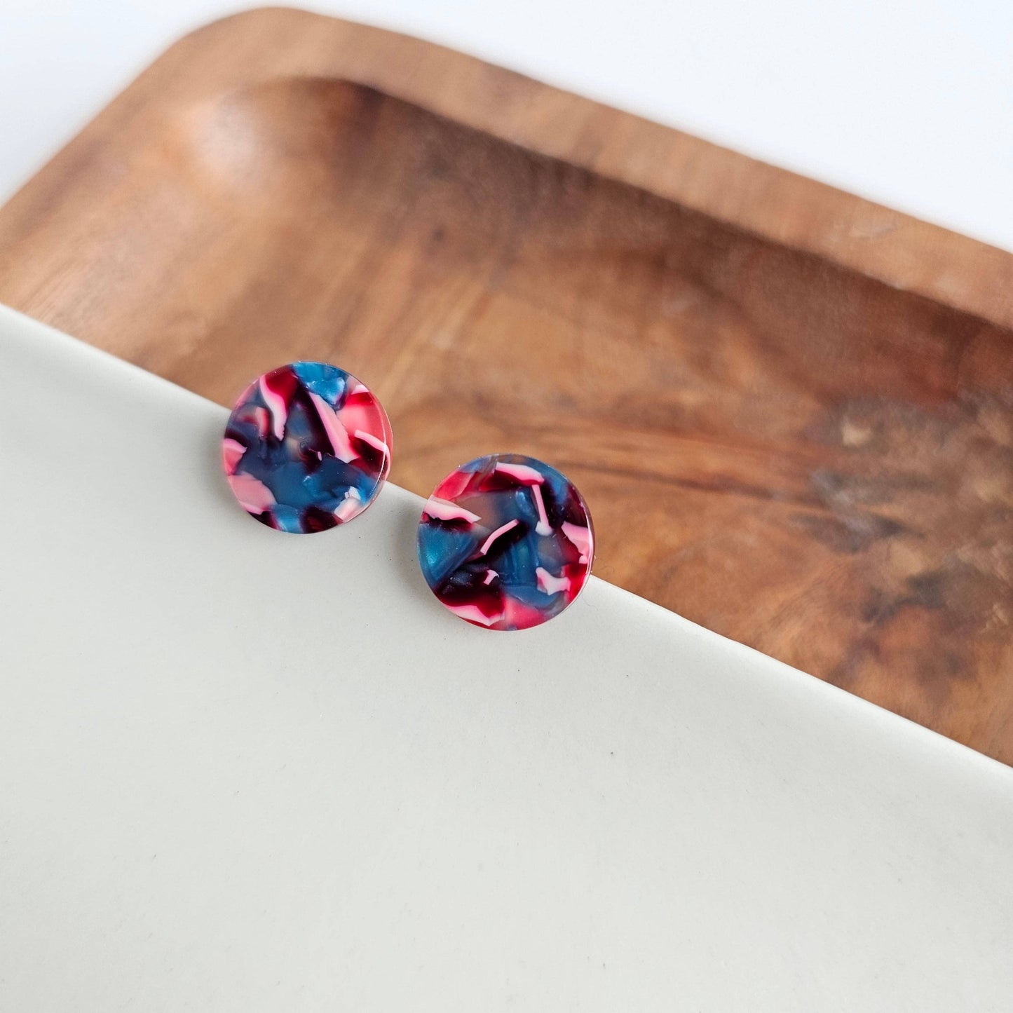 Sophie Studs - Magenta Teal