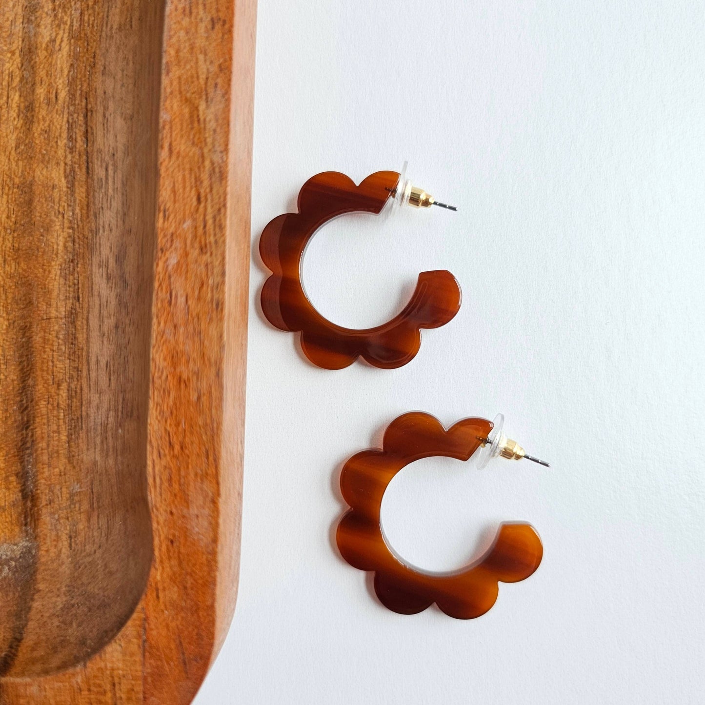 Flora Hoops - Walnut