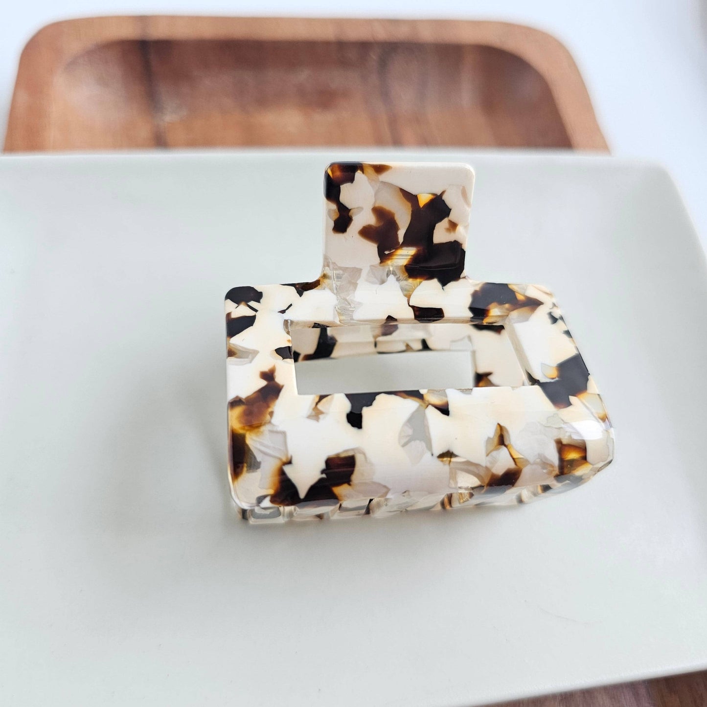 Carly Hair Claw - Cowhide