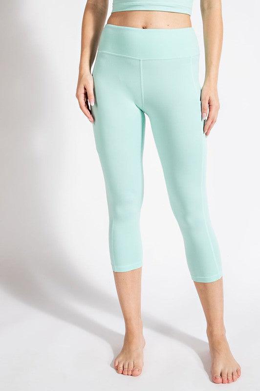 CAPRI LENGTH YOGA LEGGINGS WITH POCKETS - Waverly Paige Boutique