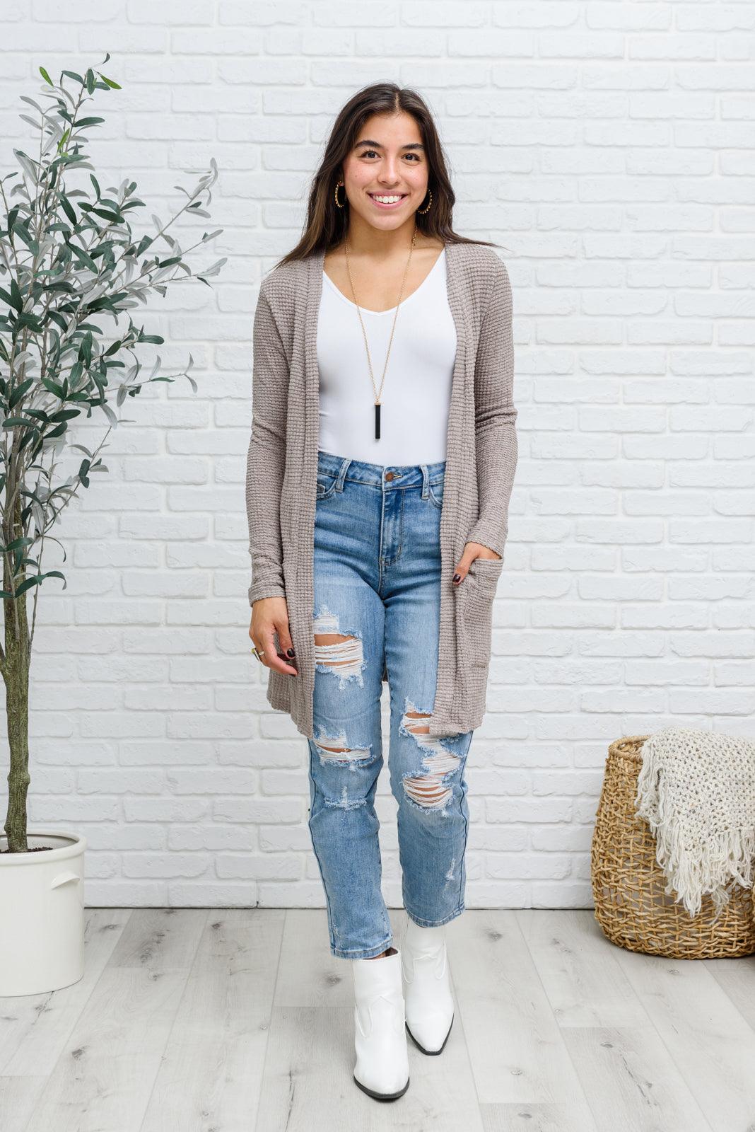 Florence High Waist Destroyed Boyfriend Jeans - Waverly Paige Boutique