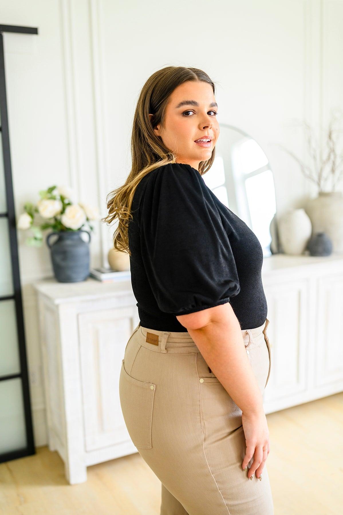A Total Vision Square Neck Bodysuit - Waverly Paige Boutique
