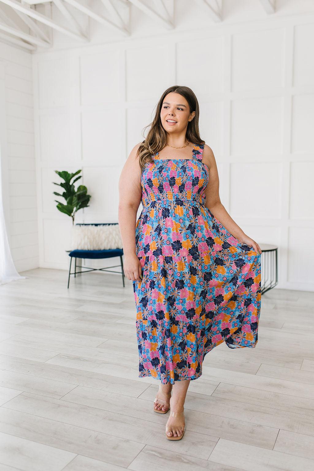 Along The Way Floral Maxi - Waverly Paige Boutique