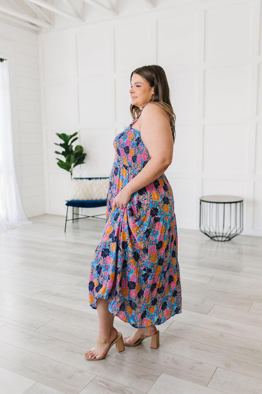 Along The Way Floral Maxi - Waverly Paige Boutique