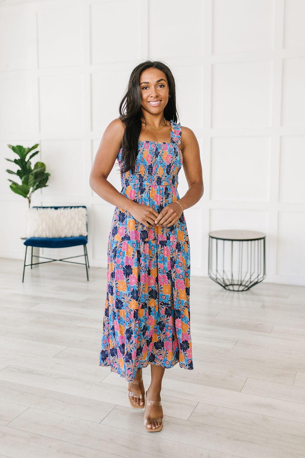 Along The Way Floral Maxi - Waverly Paige Boutique