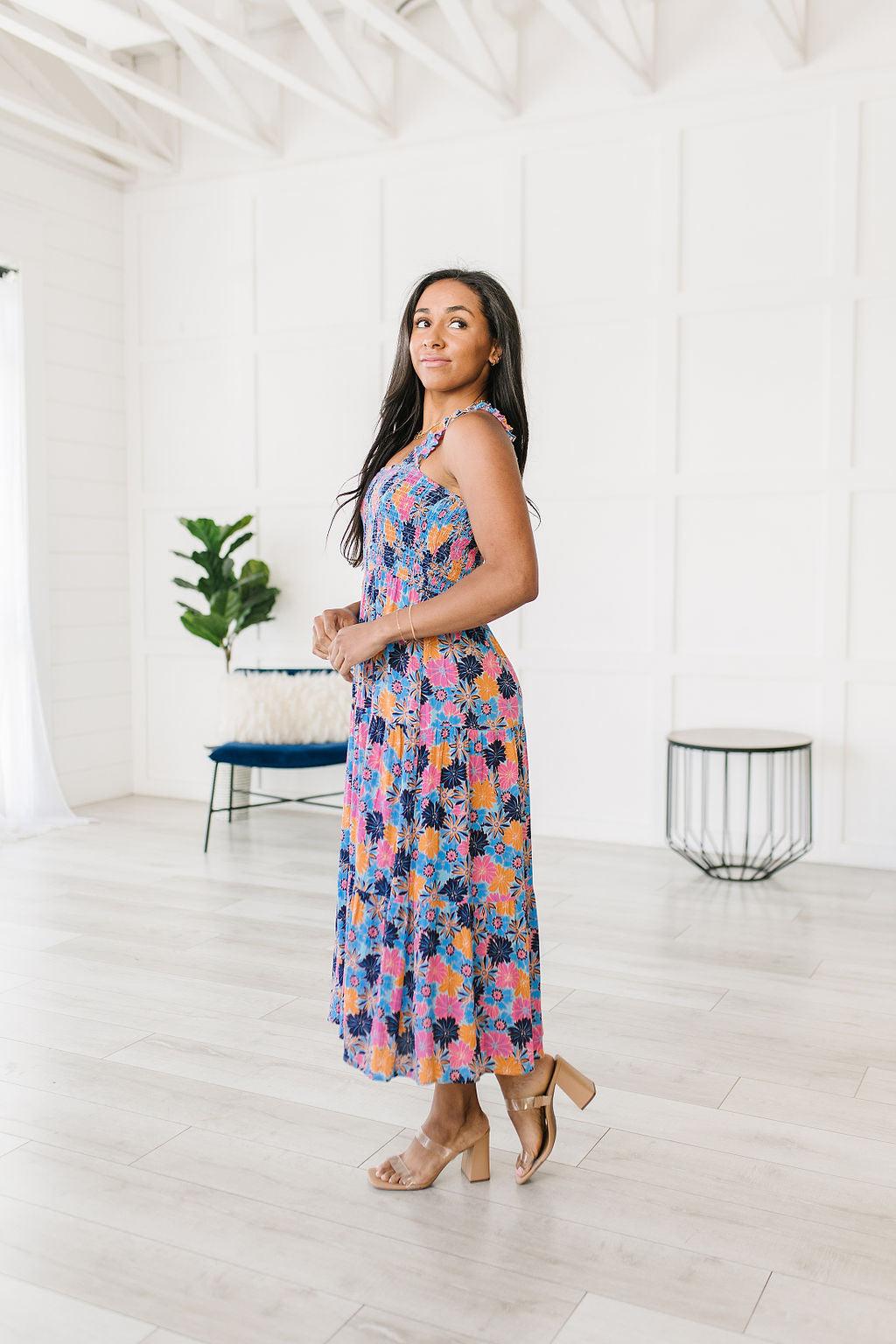 Along The Way Floral Maxi - Waverly Paige Boutique
