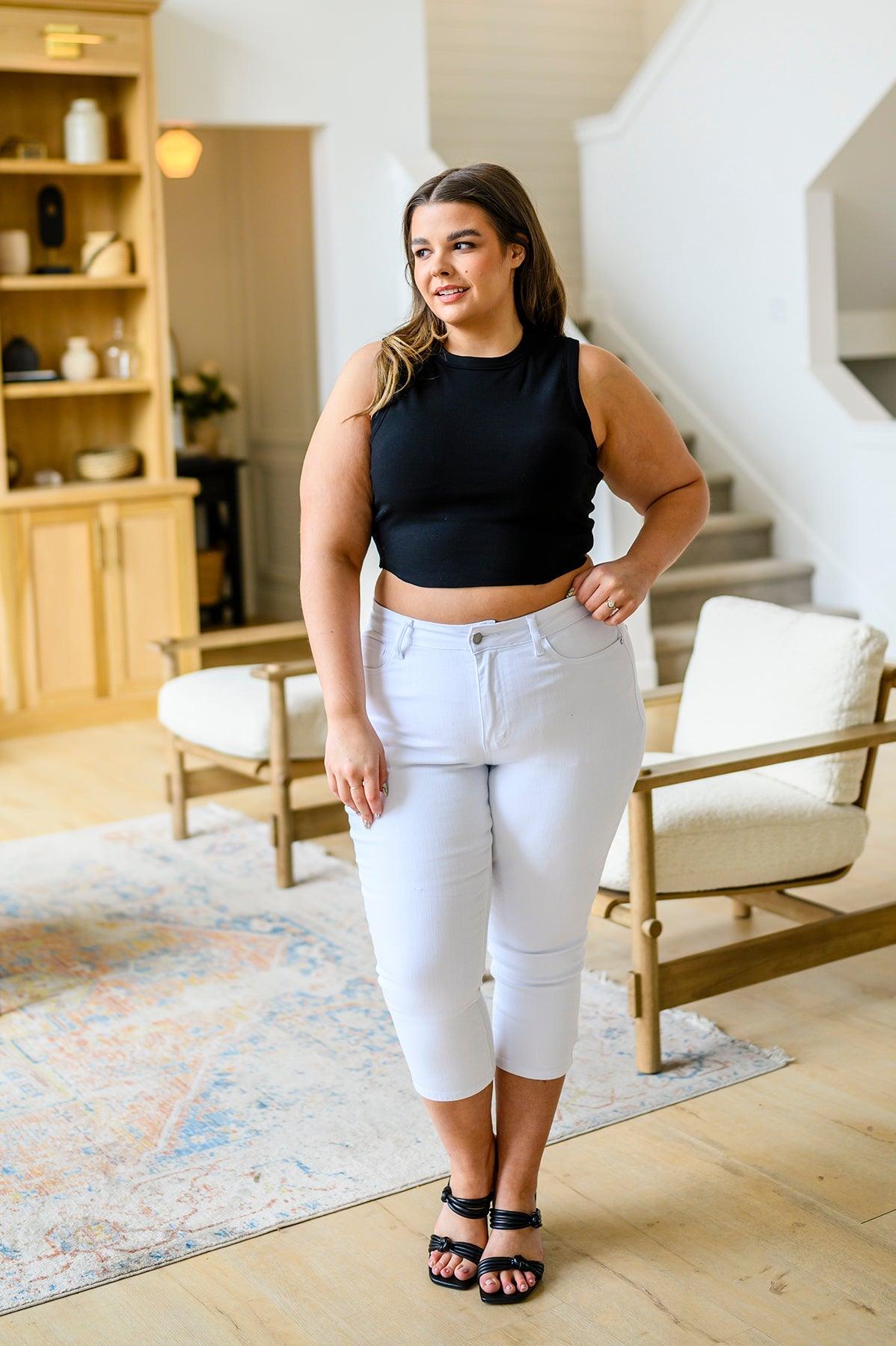 Best Friends Cropped Tank in Black - Waverly Paige Boutique