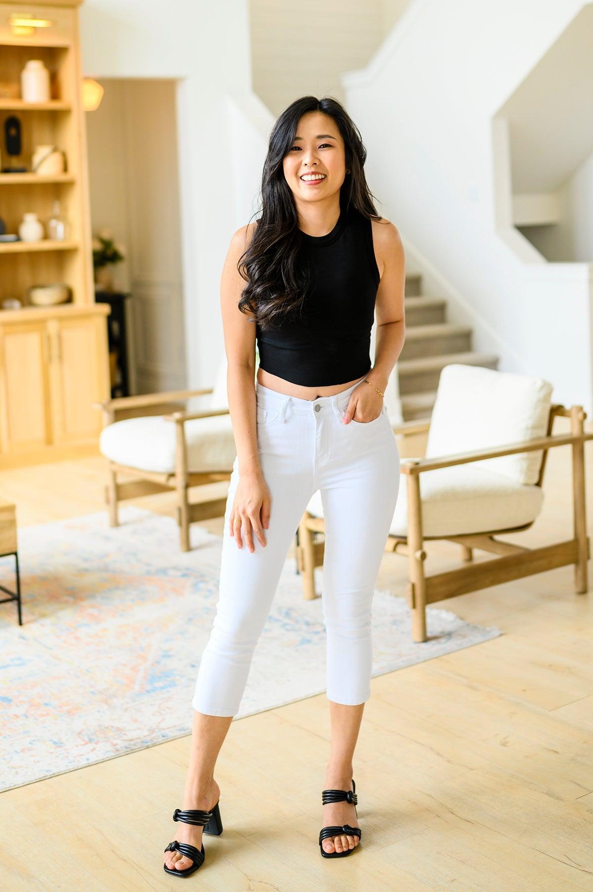 Best Friends Cropped Tank in Black - Waverly Paige Boutique