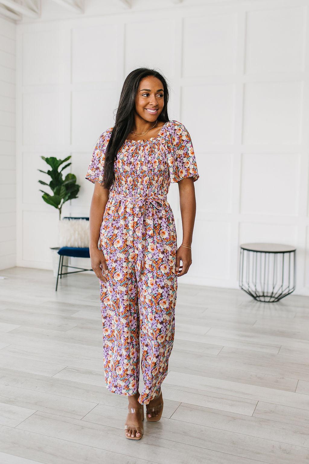 Better Than Fine Floral Jumpsuit - Waverly Paige Boutique