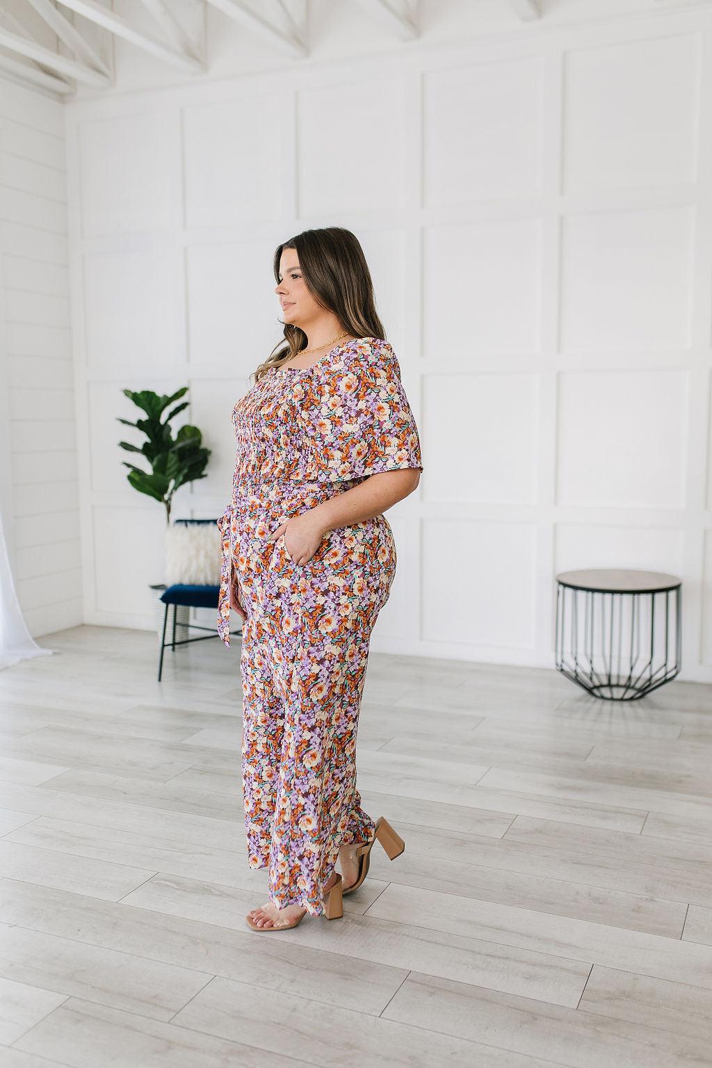 Better Than Fine Floral Jumpsuit - Waverly Paige Boutique