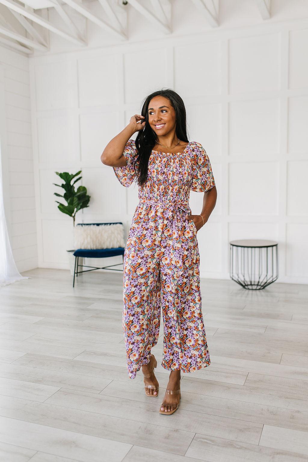 Better Than Fine Floral Jumpsuit - Waverly Paige Boutique