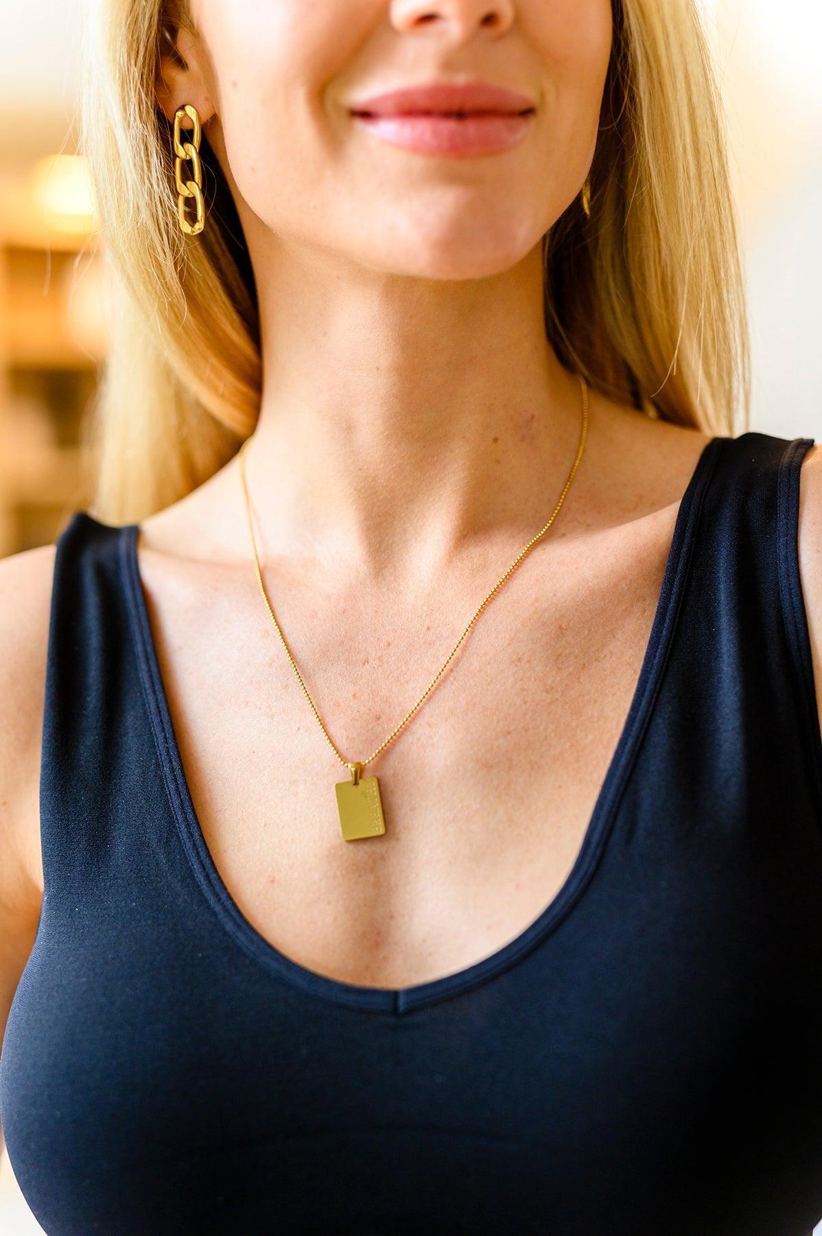 Breathe Pendent Necklace - Waverly Paige Boutique