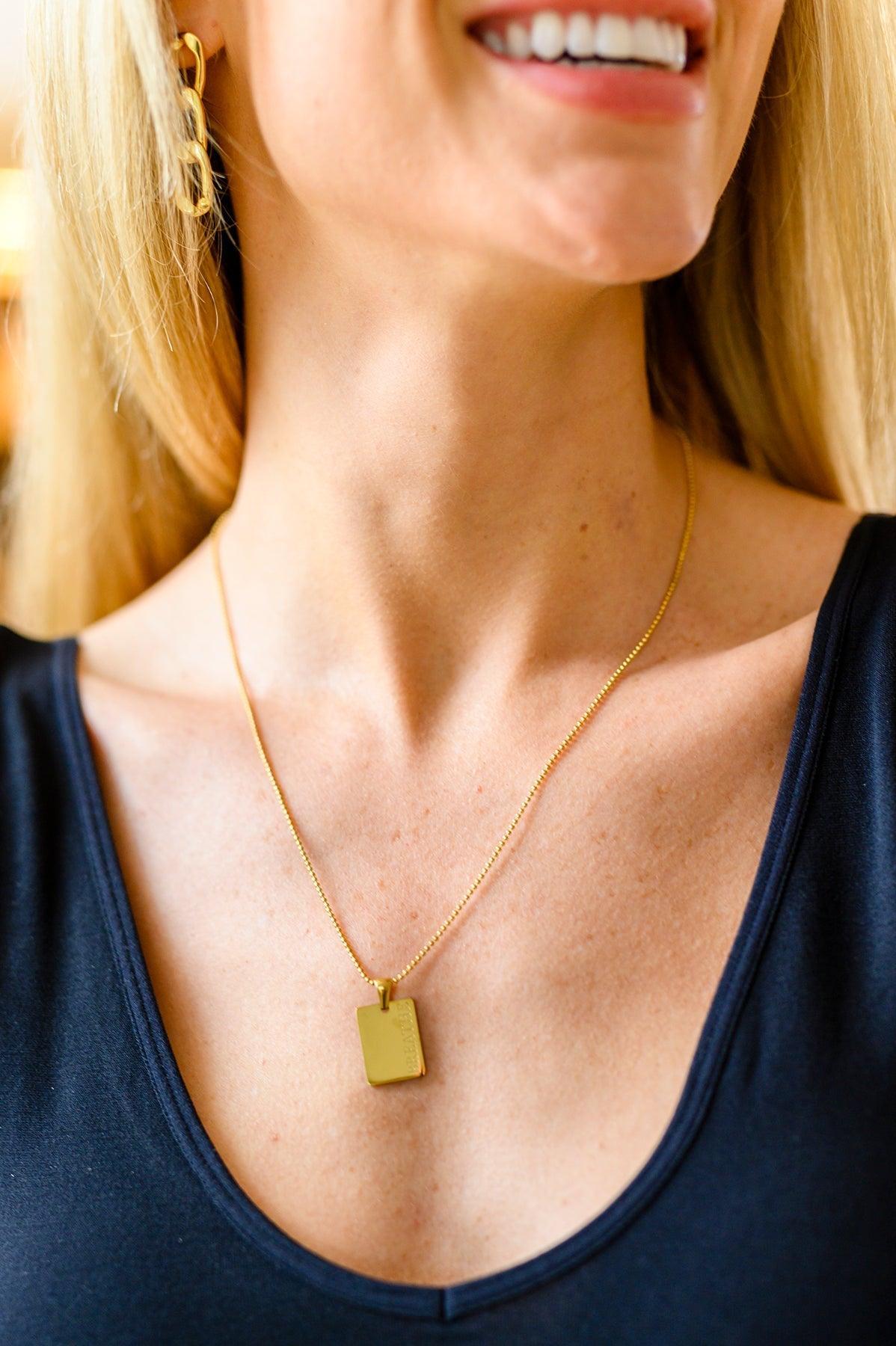 Breathe Pendent Necklace - Waverly Paige Boutique