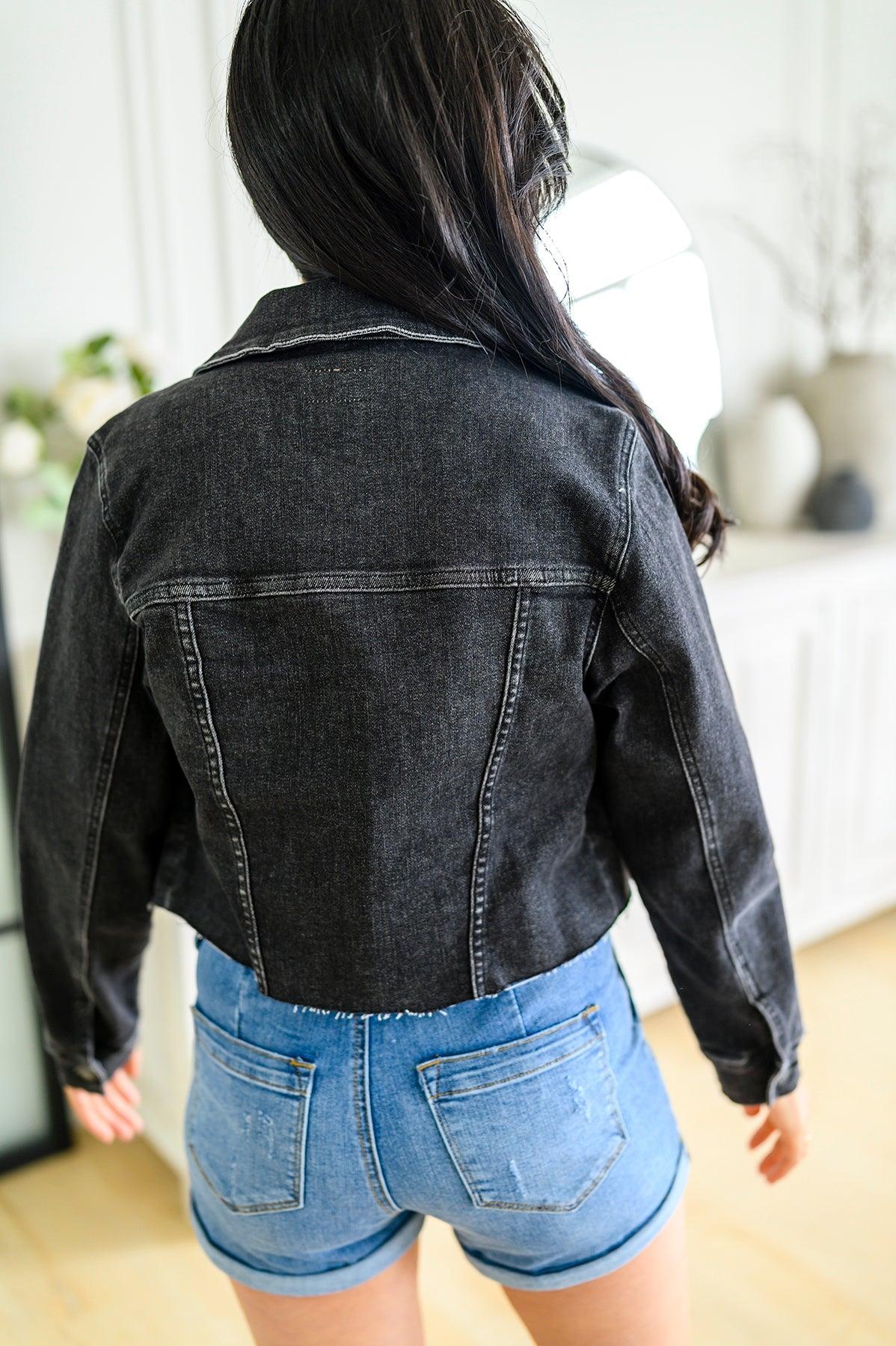 Charlie Cropped Denim Jacket - Waverly Paige Boutique