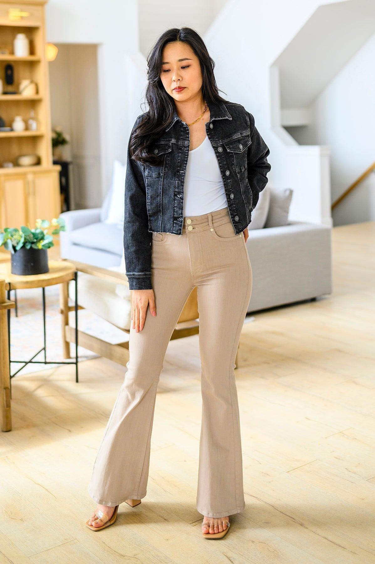 Charlie Cropped Denim Jacket - Waverly Paige Boutique