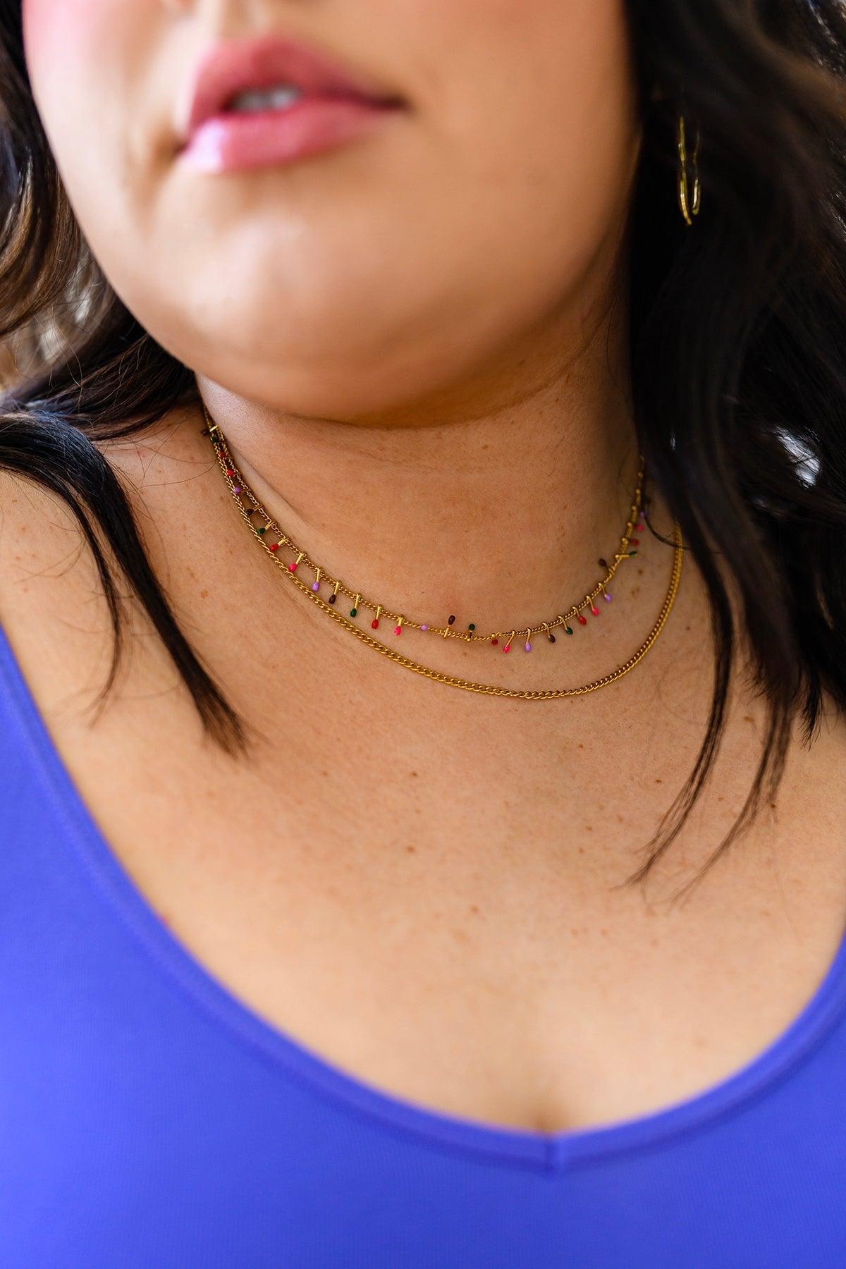 Colorful Palette Layered Necklace - Waverly Paige Boutique