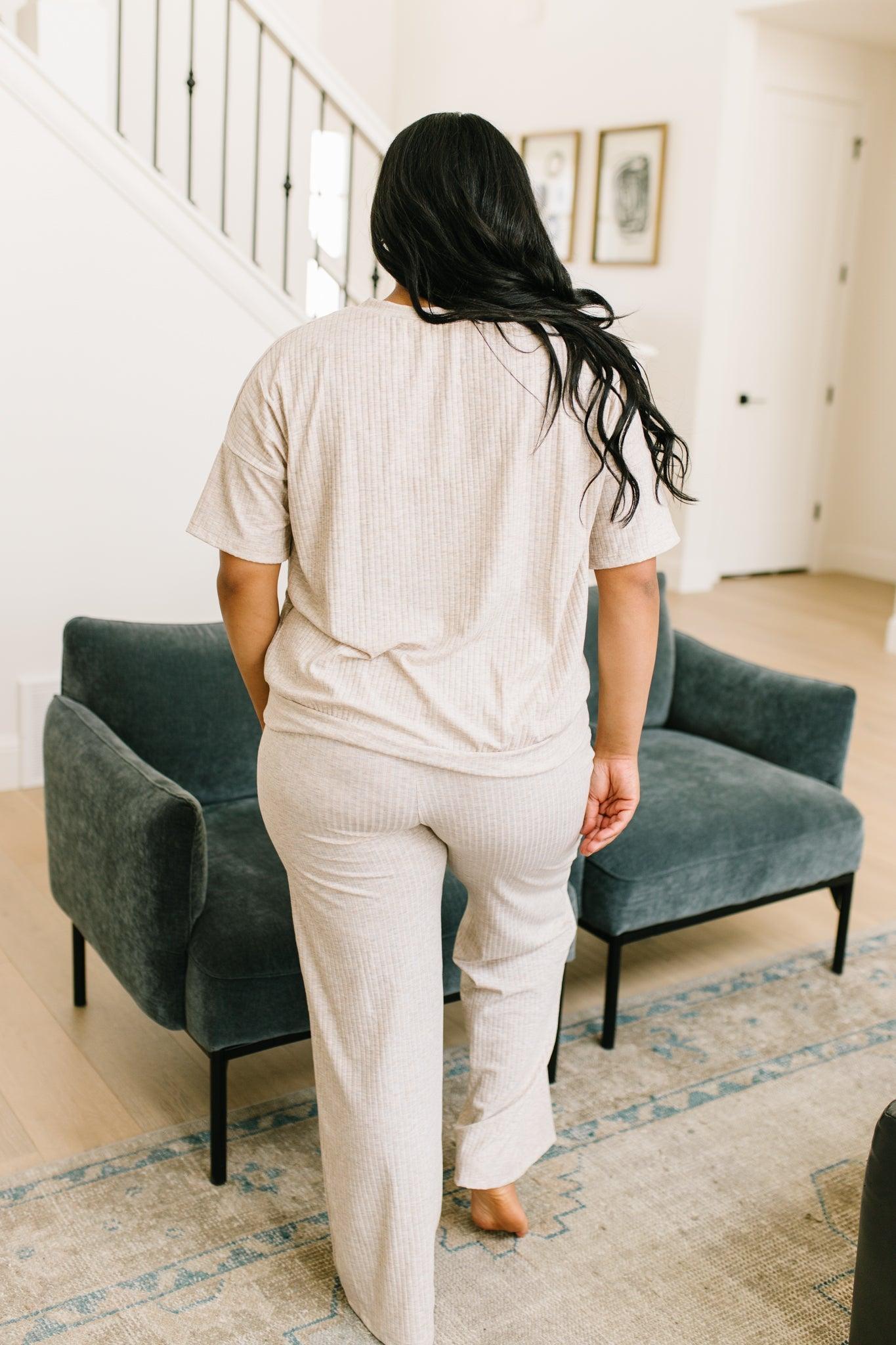 Deja Vu Bottoms in Oatmeal - Waverly Paige Boutique