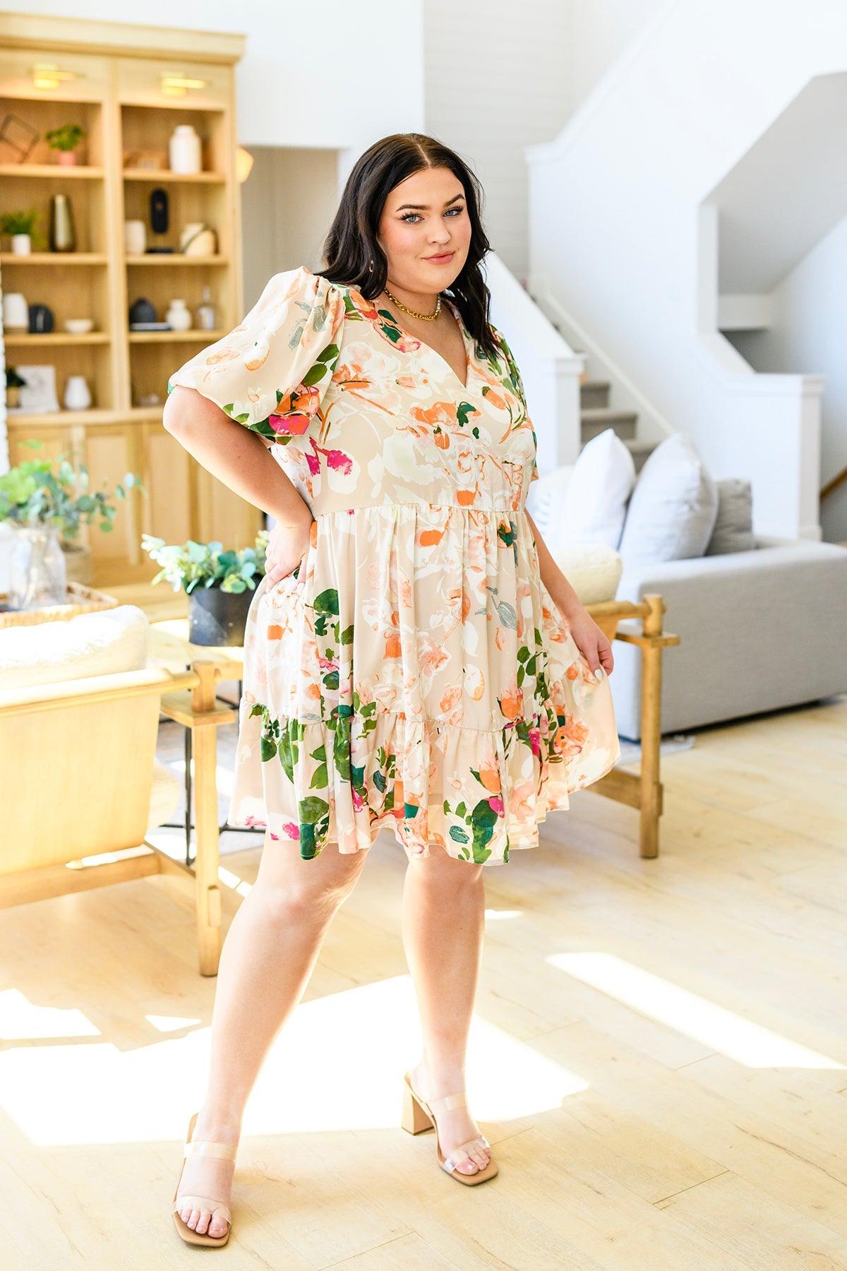 Delightful Surprise Floral Dress - Waverly Paige Boutique