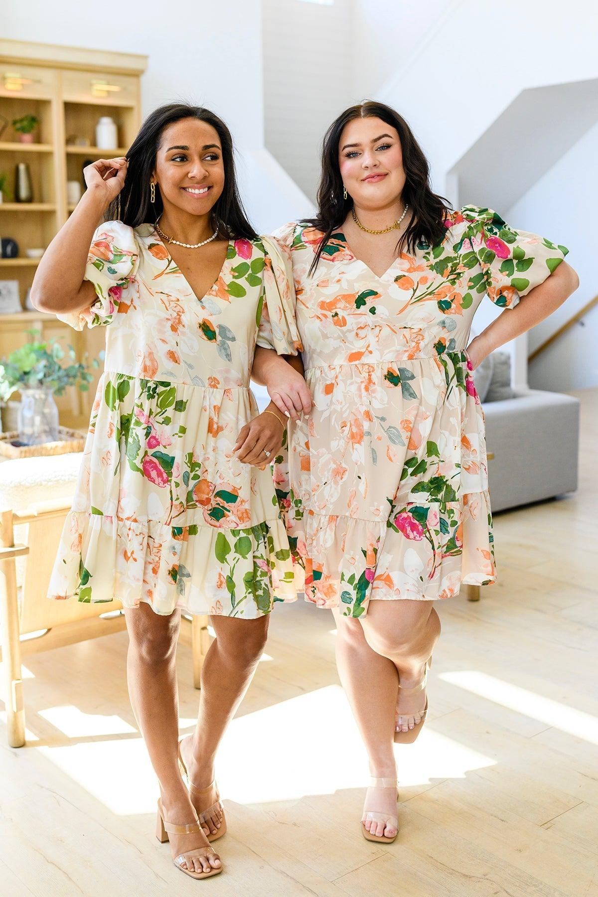 Delightful Surprise Floral Dress - Waverly Paige Boutique