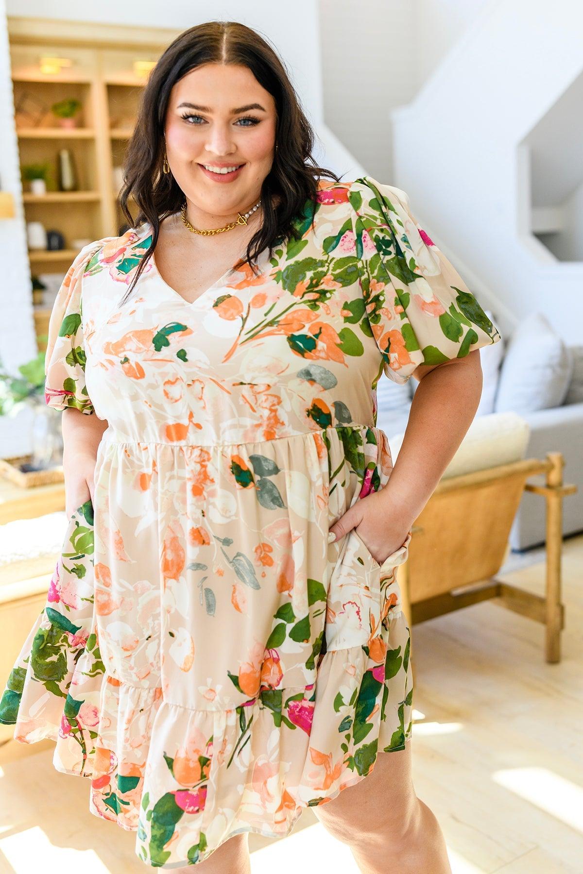 Delightful Surprise Floral Dress - Waverly Paige Boutique