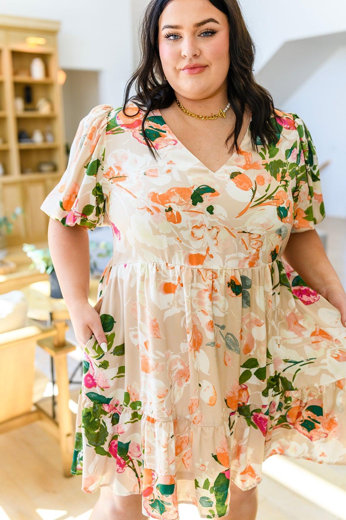 Delightful Surprise Floral Dress - Waverly Paige Boutique