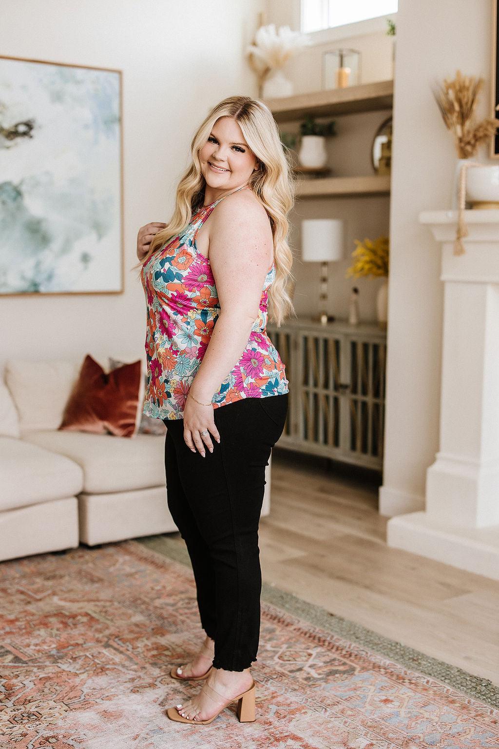 Ebony High Rise Tummy Control Skinny Jeans - Waverly Paige Boutique