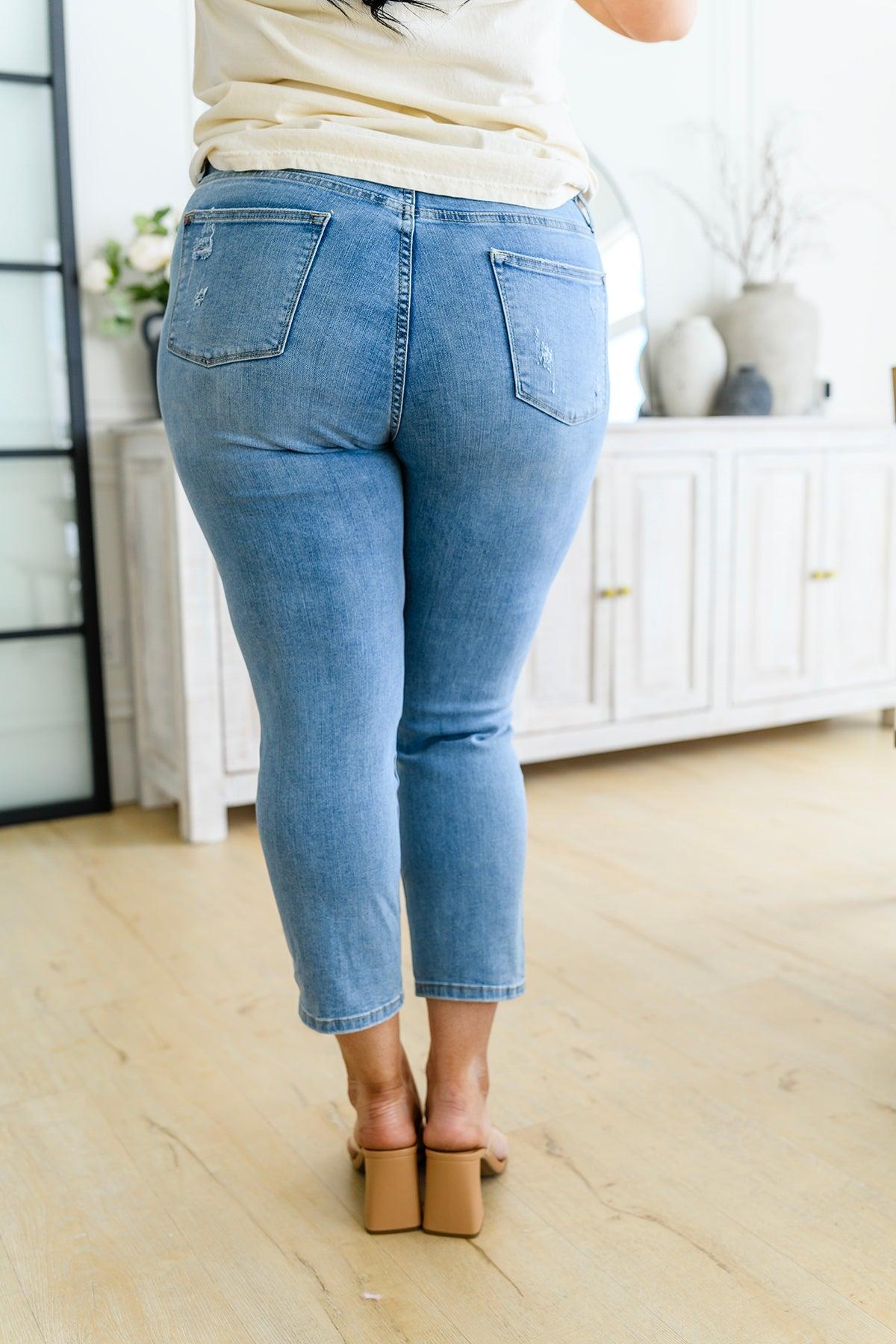 Florence High Waist Destroyed Boyfriend Jeans - Waverly Paige Boutique