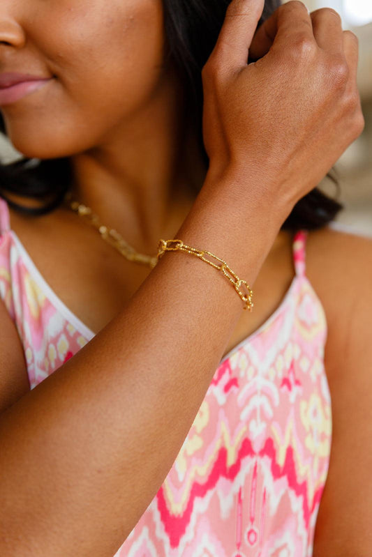 Glistening Paperclip Chain Bracelet - Waverly Paige Boutique