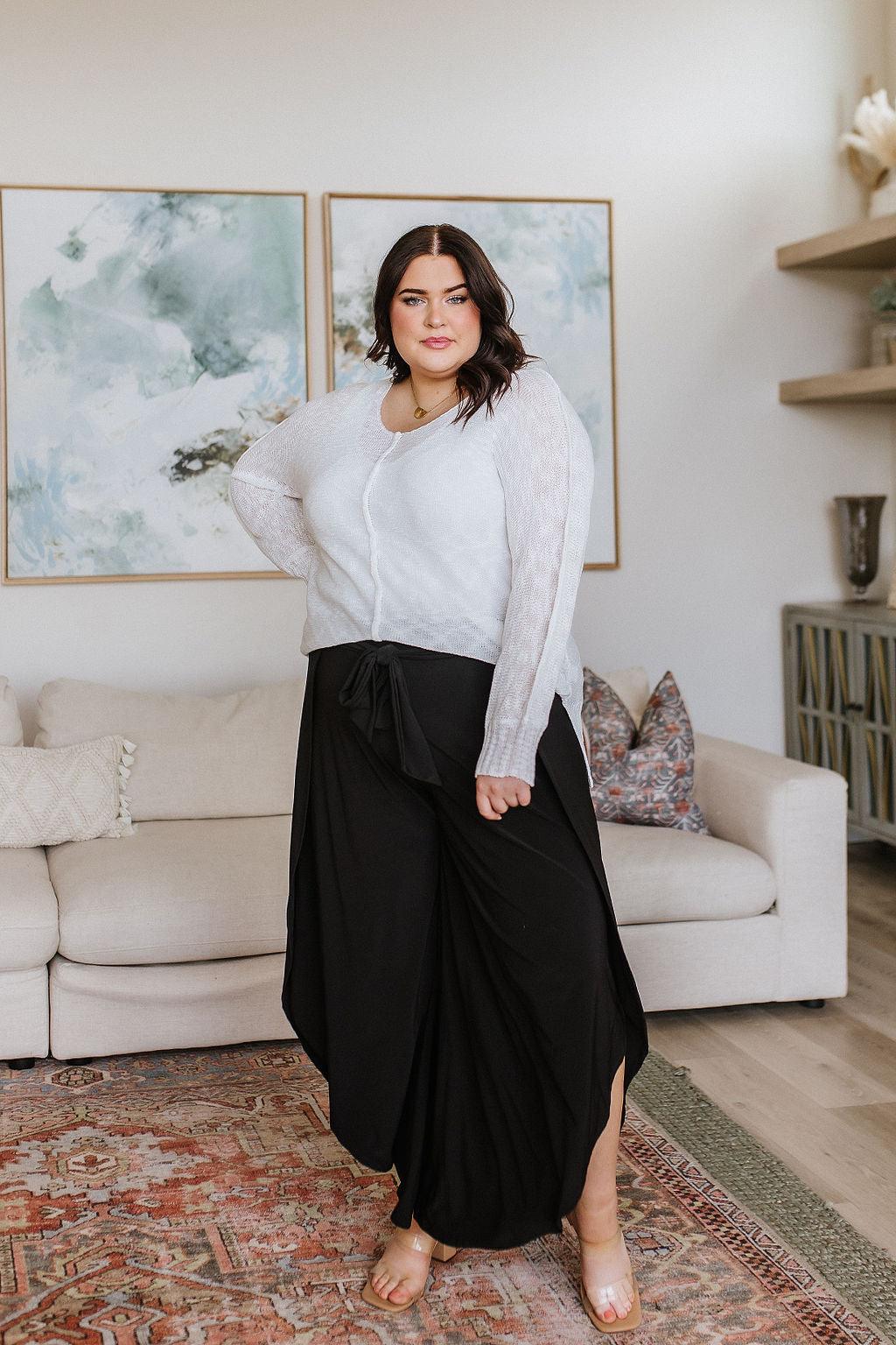 Relax With Me Knit Top in White - Waverly Paige Boutique